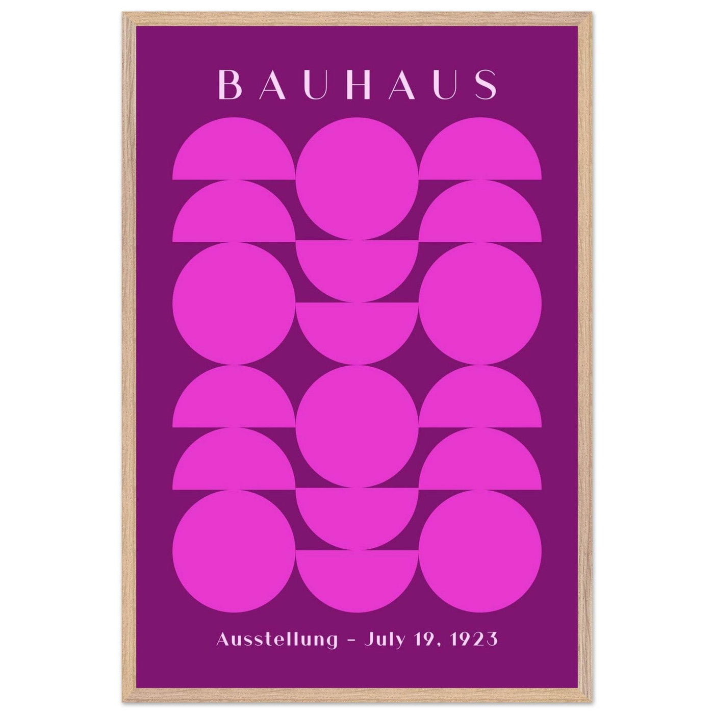 Bauhaus Pink & Purple Abstract - Vibrantwalls