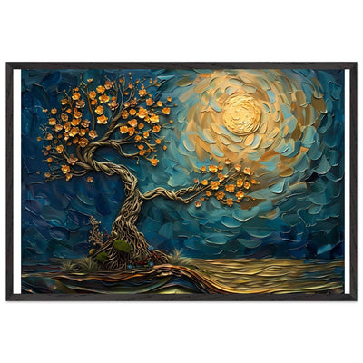 Tree of Life Jewelry - Golden Blooms & Midnight Sky Design - Vibrantwalls