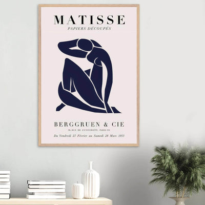 Papiers Découpés Blue Nude II Artwork - Elegant Piece for Your Space - Vibrantwalls