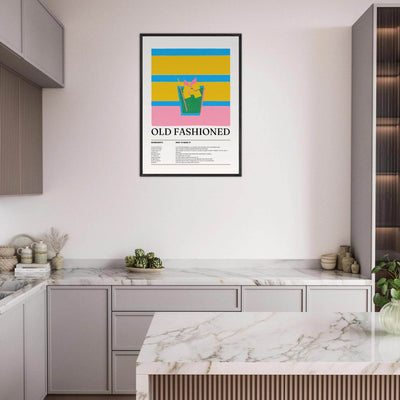 Old Fashioned Cocktail Recipe Art Print - Vibrantwalls