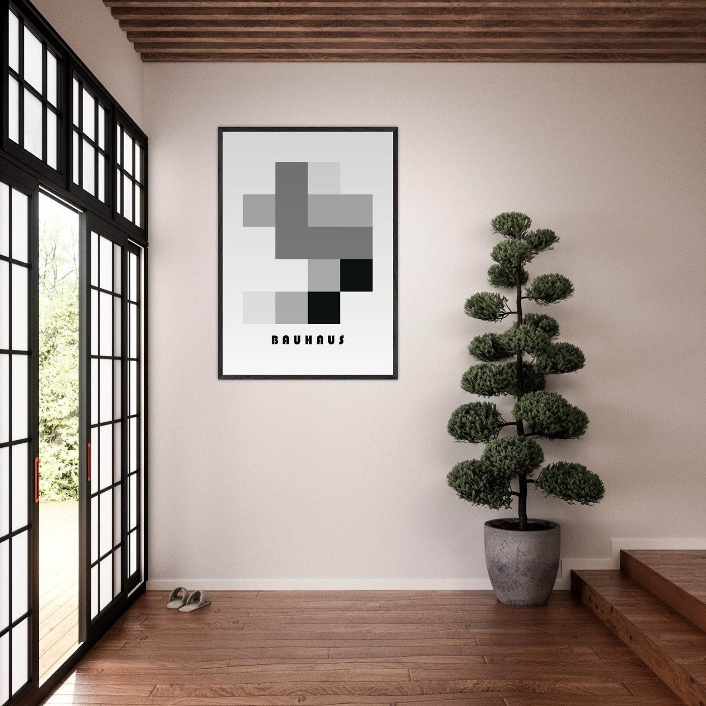 Bauhaus-Style Abstract Geometric - Vibrantwalls