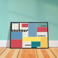 Bauhaus Style Abstract Art Movement Design Poster Wall Art - Vibrantwalls
