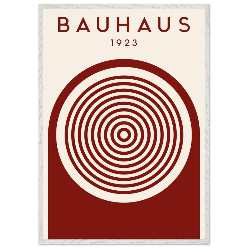 Bauhaus Ausstellung 1923 Concentric Circle Movement Design Wall Art - Vibrantwalls
