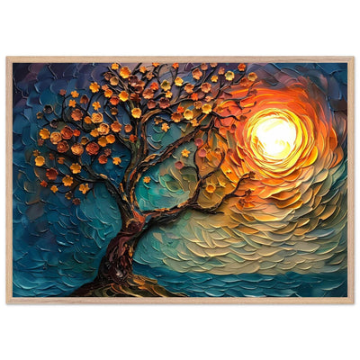 Tree of Life Textured Sunset Palette - Vibrantwalls