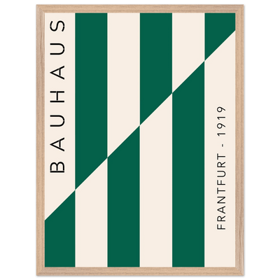 Bauhaus Emerald Green & Cream Modern - Vibrantwalls