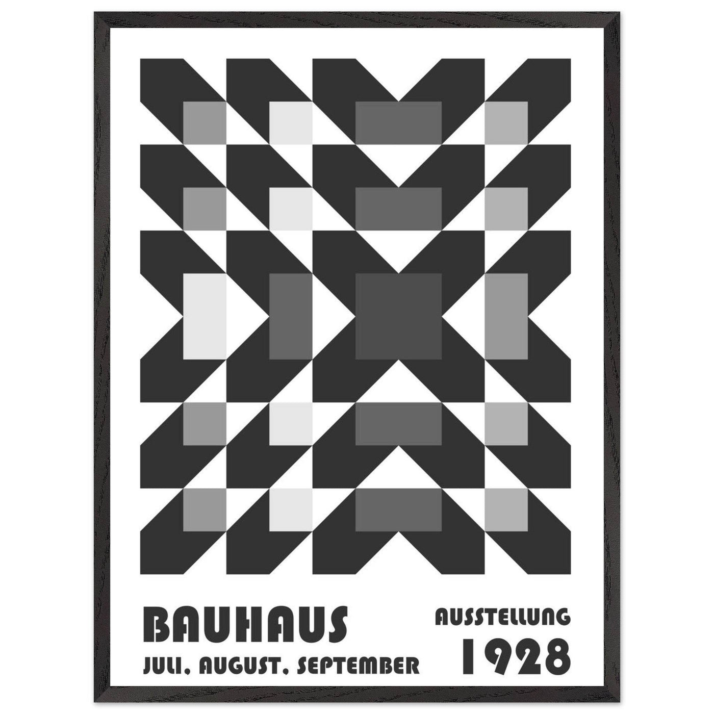 Bauhaus-Style Geometric Grid - Vibrantwalls