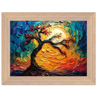 Impasto Tree of Life Poster - Vibrantwalls