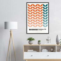 Bauhaus-Style The Blue Waves - Vibrantwalls