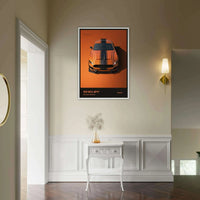Shelby Snake 2020 Twister Orange Mustang Shelby GT500 Wall Art - Vibrantwalls
