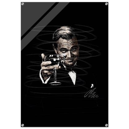 Gatsby Toast Acrylic Print – Iconic Sketch Art, Vibrant & Durable Wall Decor in Various Sizes - Vibrantwalls