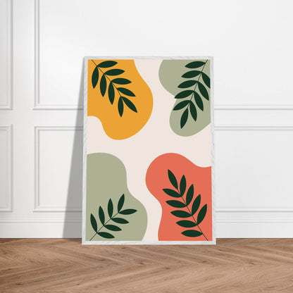 Botanical Nature Inspired Abstract Wall Art - Vibrantwalls
