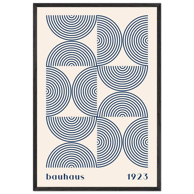 Bauhaus 1923 Navy & Beige - Vibrantwalls