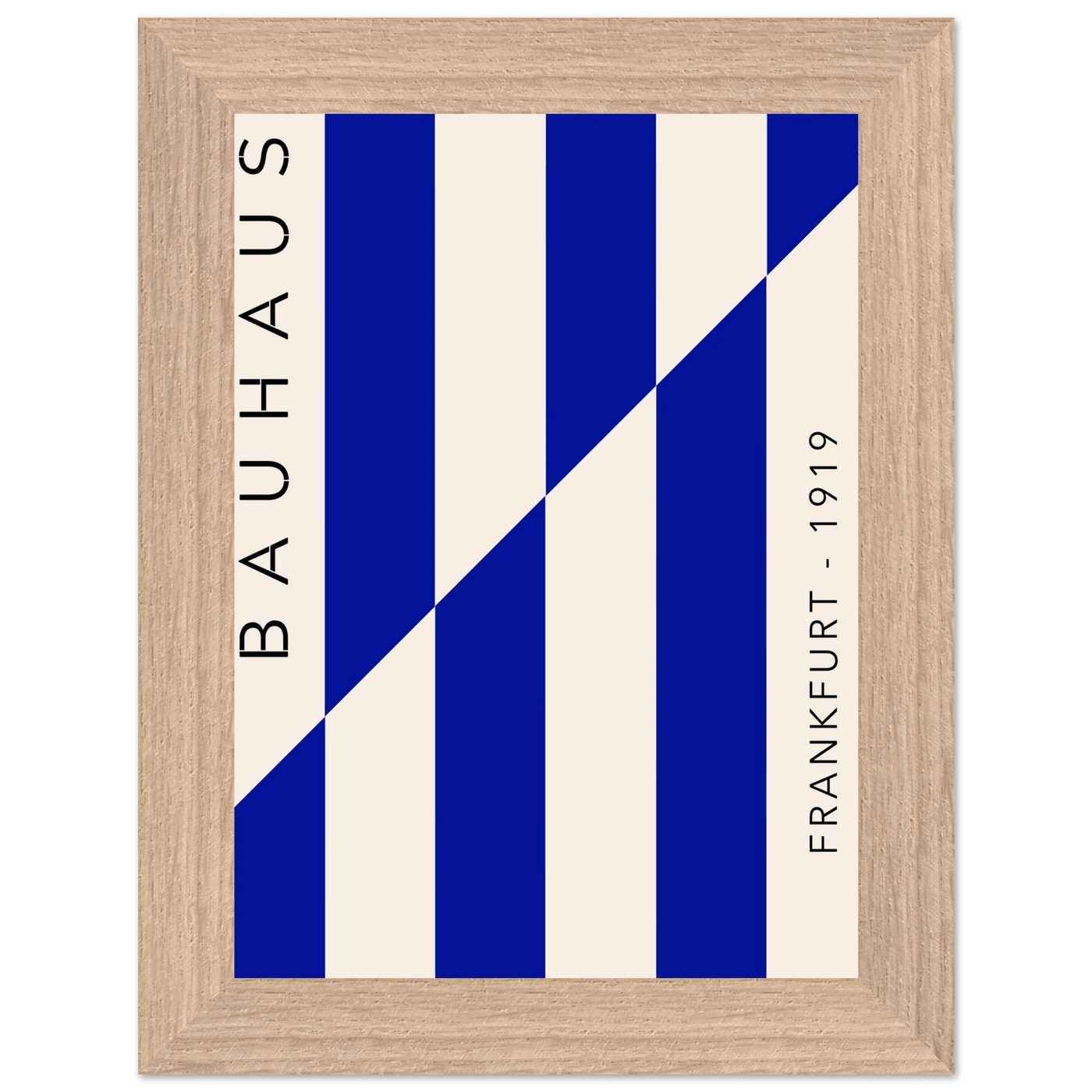Bauhaus Ausstellung 1923 Blue & Cream - Vibrantwalls