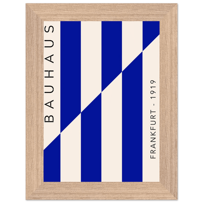 Bauhaus Ausstellung 1923 Blue & Cream - Vibrantwalls