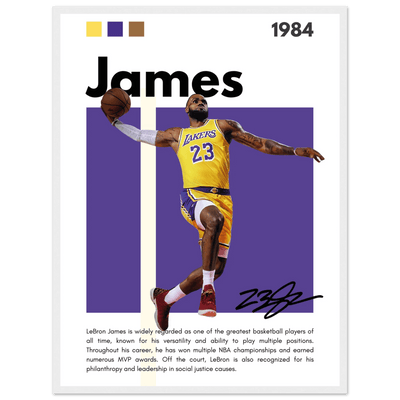 LeBron James Lakers Championship Vintage Art Print - Vibrantwalls