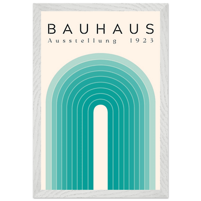 Bauhaus Ausstellung 1923 Teal & Cream - Vibrantwalls