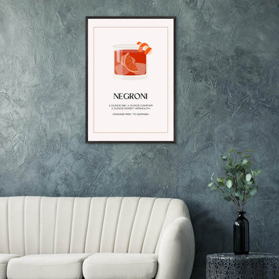 Negroni Cocktail Recipe - Vibrantwalls