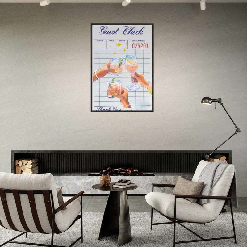 Gin Tonic Cheers Cocktail Wall Art - Vibrantwalls