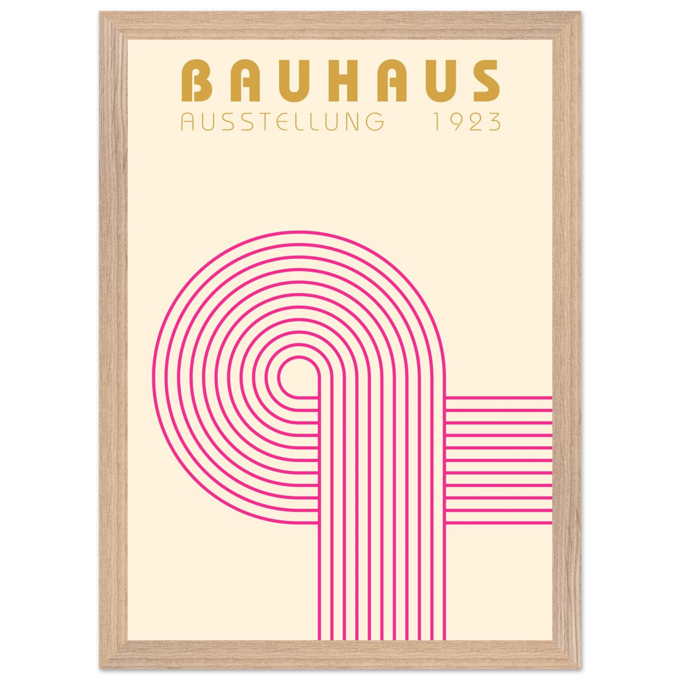 Bauhaus Pink Pop Decor for Modern Home Aesthetics - Vibrantwalls