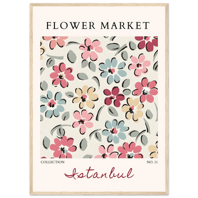 Flower Market Istanbul Art Print – Vibrant Floral Abstract Framed Poster | Ready-to-Hang Decor - Vibrantwalls
