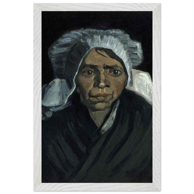 Peasant Woman Sculpture - Exquisite Head of a Peasant Woman Art Piece - Vibrantwalls
