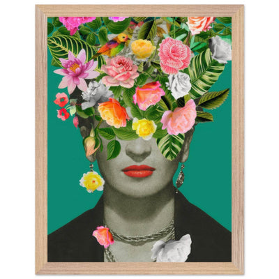 Floral Frida Artwork - Vibrant and Inspiring Home Decor - Vibrantwalls