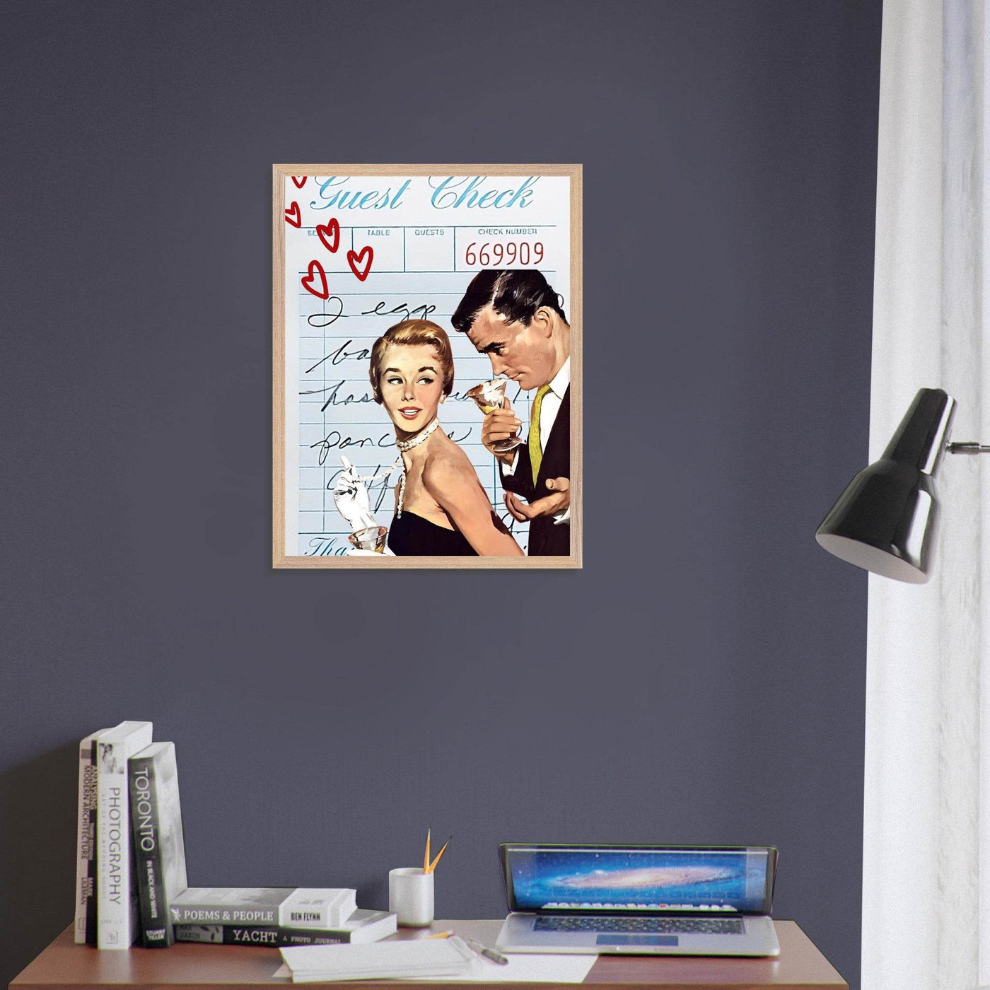 Retro Romance Cocktail Vintage Love Bar Art - Vibrantwalls