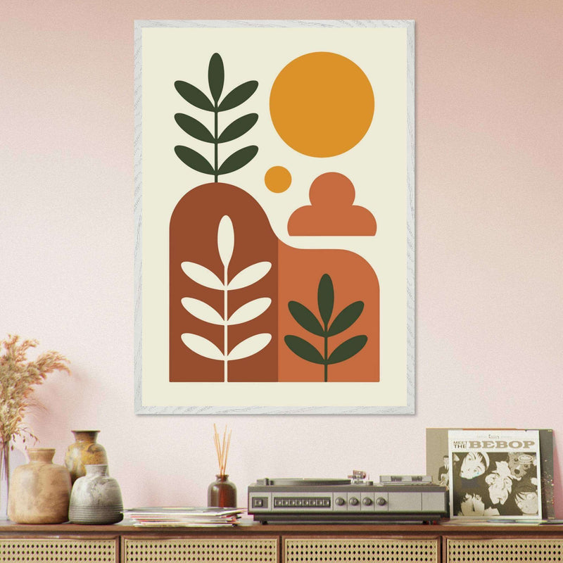 Desert Horizon Landscape Abstract Wall Art - Vibrantwalls