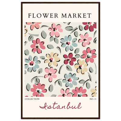 Flower Market Istanbul Art Print – Vibrant Floral Abstract Framed Poster | Ready-to-Hang Decor - Vibrantwalls