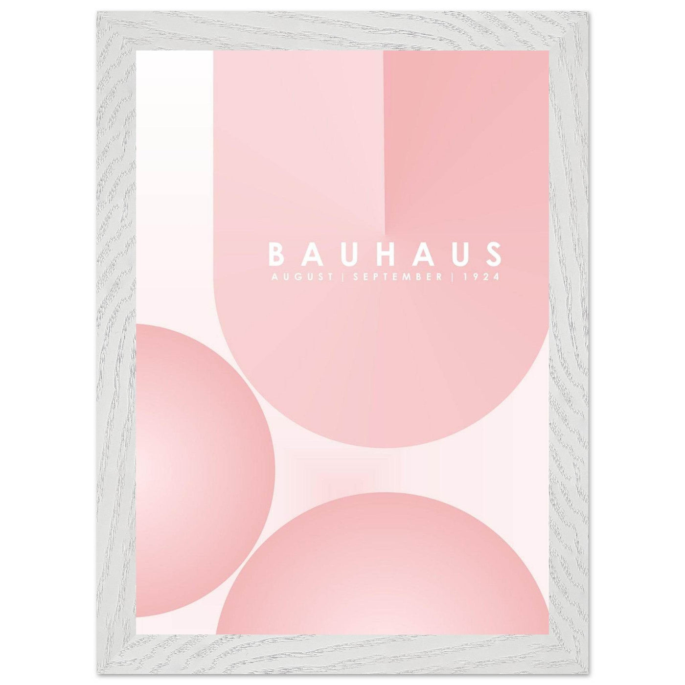 Bauhaus Soft Pink Geometric Design for Contemporary Spaces - Vibrantwalls
