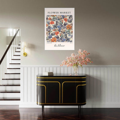 Flower Market Bilbao Print – Elegant Floral Framed Poster | Vibrant Nature & Botanical Art, Ready-to-Hang - Vibrantwalls