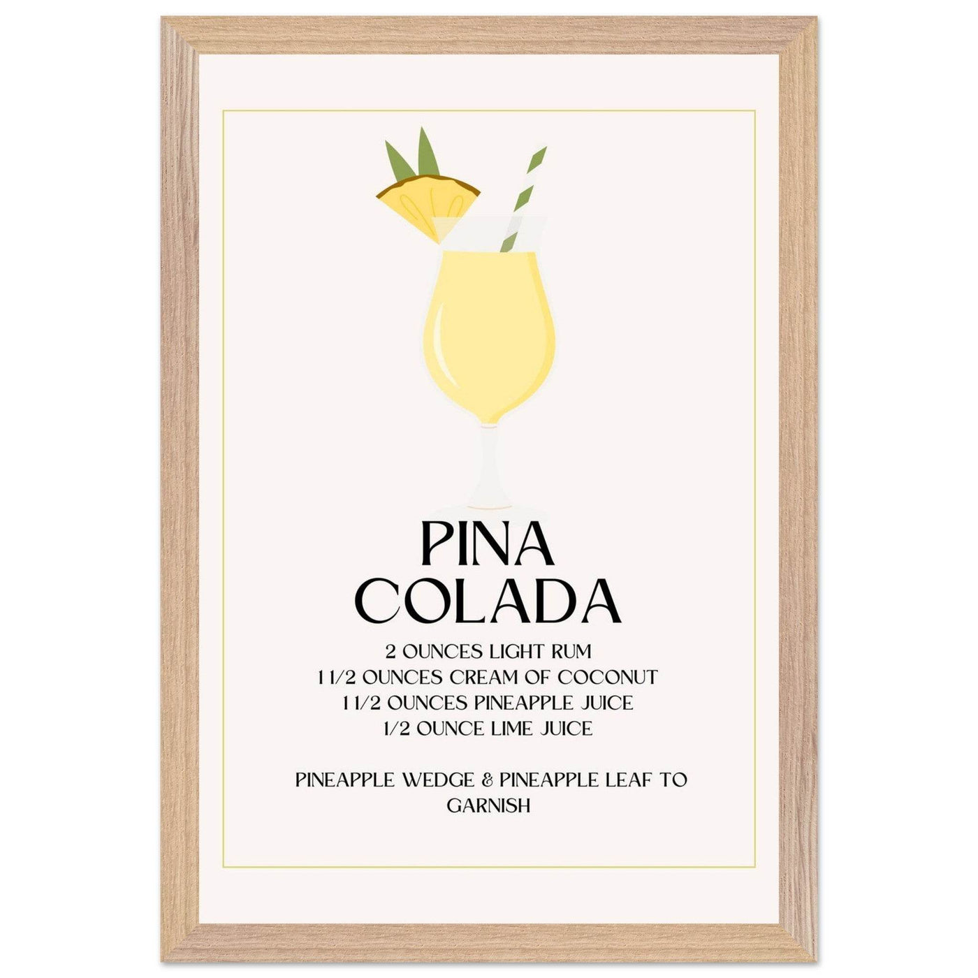Pina Colada Cocktail Recipe - Vibrantwalls
