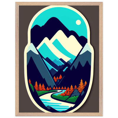 Minimalist Mountain Landscape - Vibrantwalls