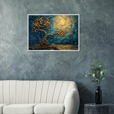 Tree of Life Jewelry - Golden Blooms & Midnight Sky Design - Vibrantwalls