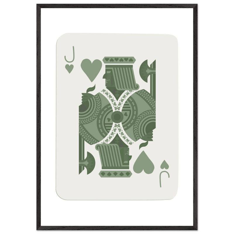 Jack of Hearts Custom Playing Cards Framed Poster Wall Art - Vibrantwalls