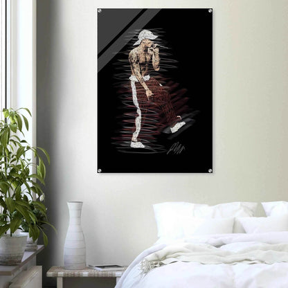 Abstract 'Notorious' Art Acrylic Print – Dynamic, Modern, & Ready to Hang Wall Decor - Vibrantwalls