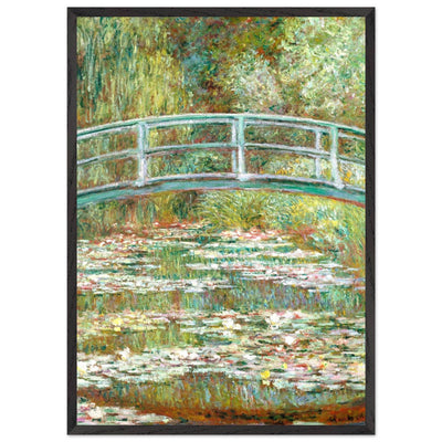 Bridge Over a Pond Art Print - Water Lilies Decorative Artwork for Your Space - Vibrantwalls