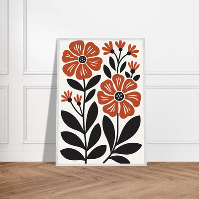Abstract Floral Bloom Modern Botanical Art - Vibrantwalls