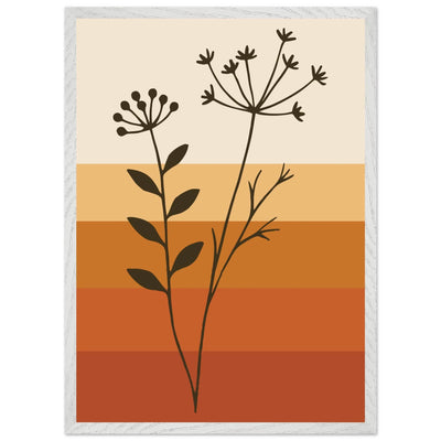 Abstract Floral Earth Tones - Vibrantwalls