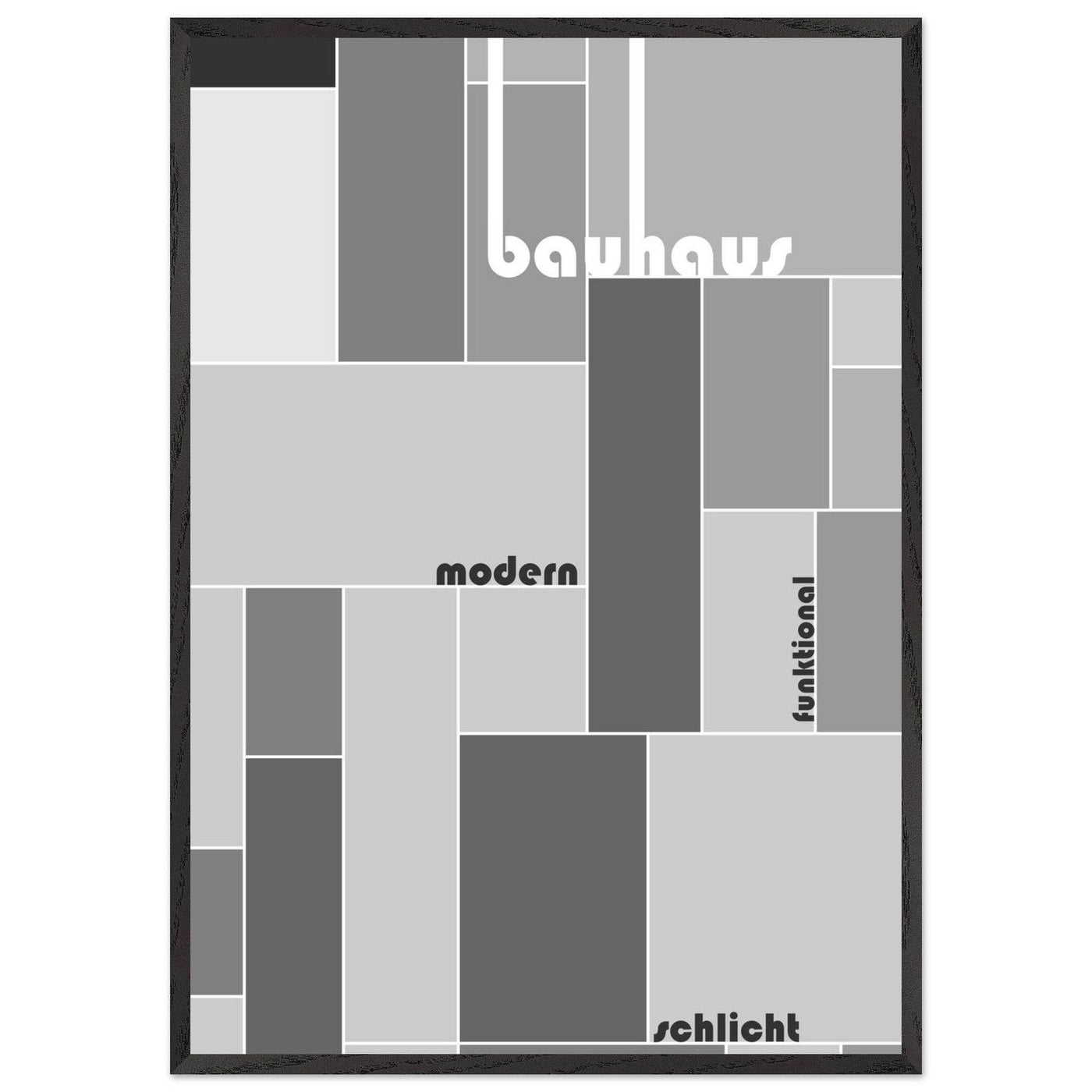 Bauhaus-Style Grid - Vibrantwalls