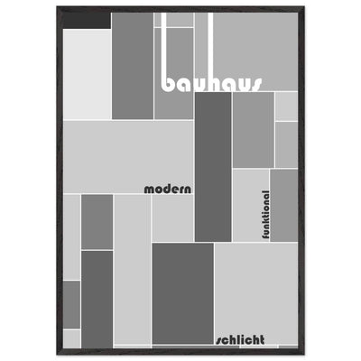 Bauhaus-Style Grid - Vibrantwalls