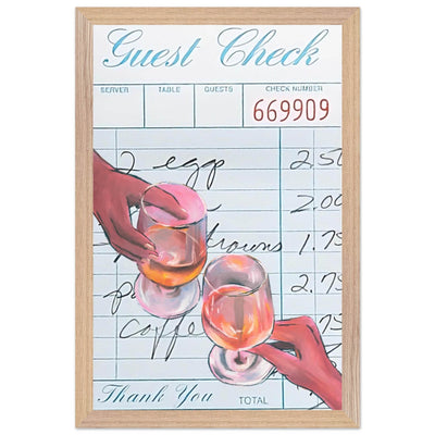 Retro Bar Tab Drink - Vibrantwalls
