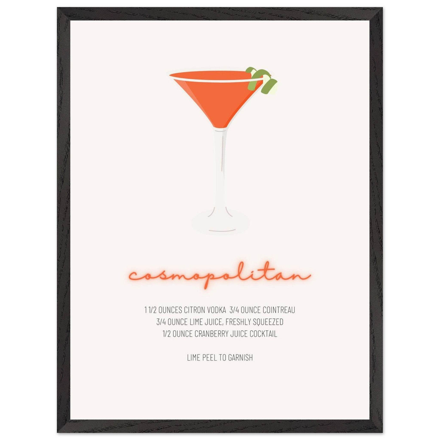 Cosmopolitan Cocktail Recipe Pink Vodka Cranberry Drink - Refreshing Cocktail Delight - Vibrantwalls