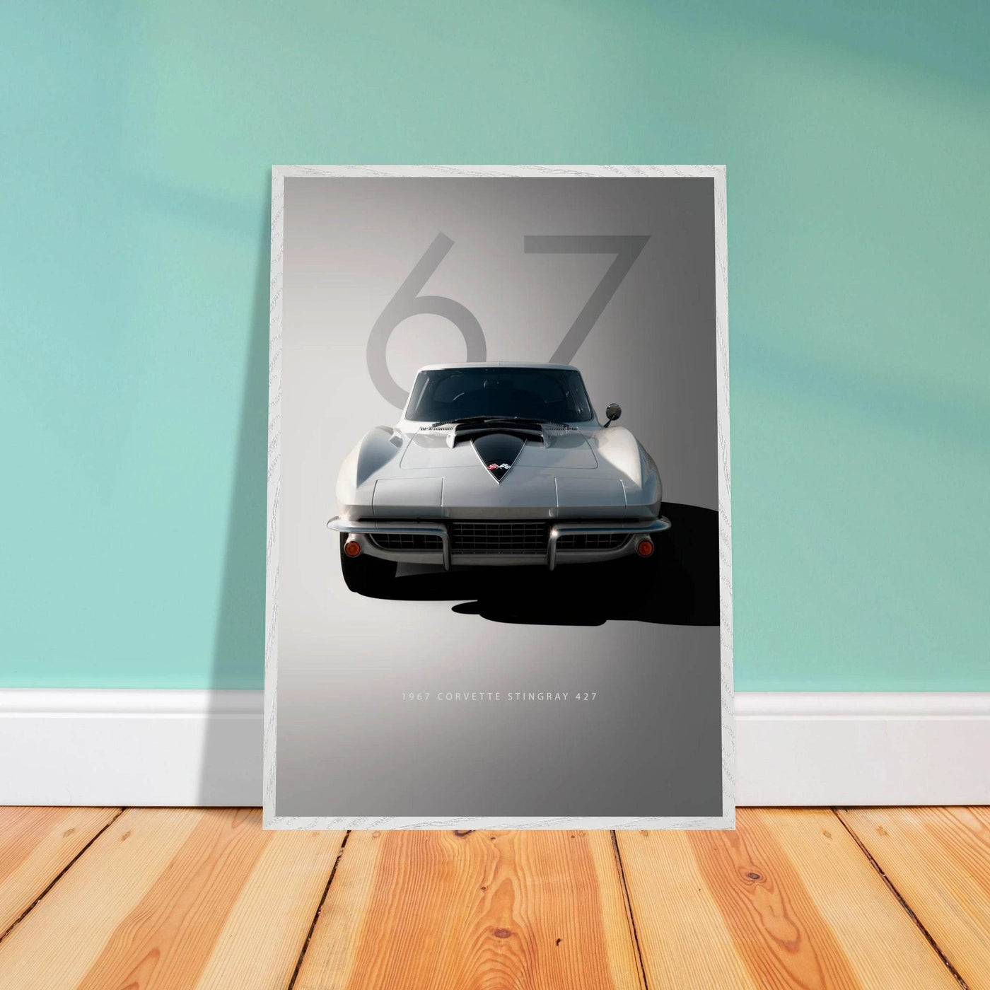 1967 Corvette Stingray 427 Framed Poster | Iconic Automotive Art, Ready-to-Hang - Vibrantwalls