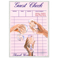 Guest Check Crystal Glasses Wall Art - Vibrantwalls
