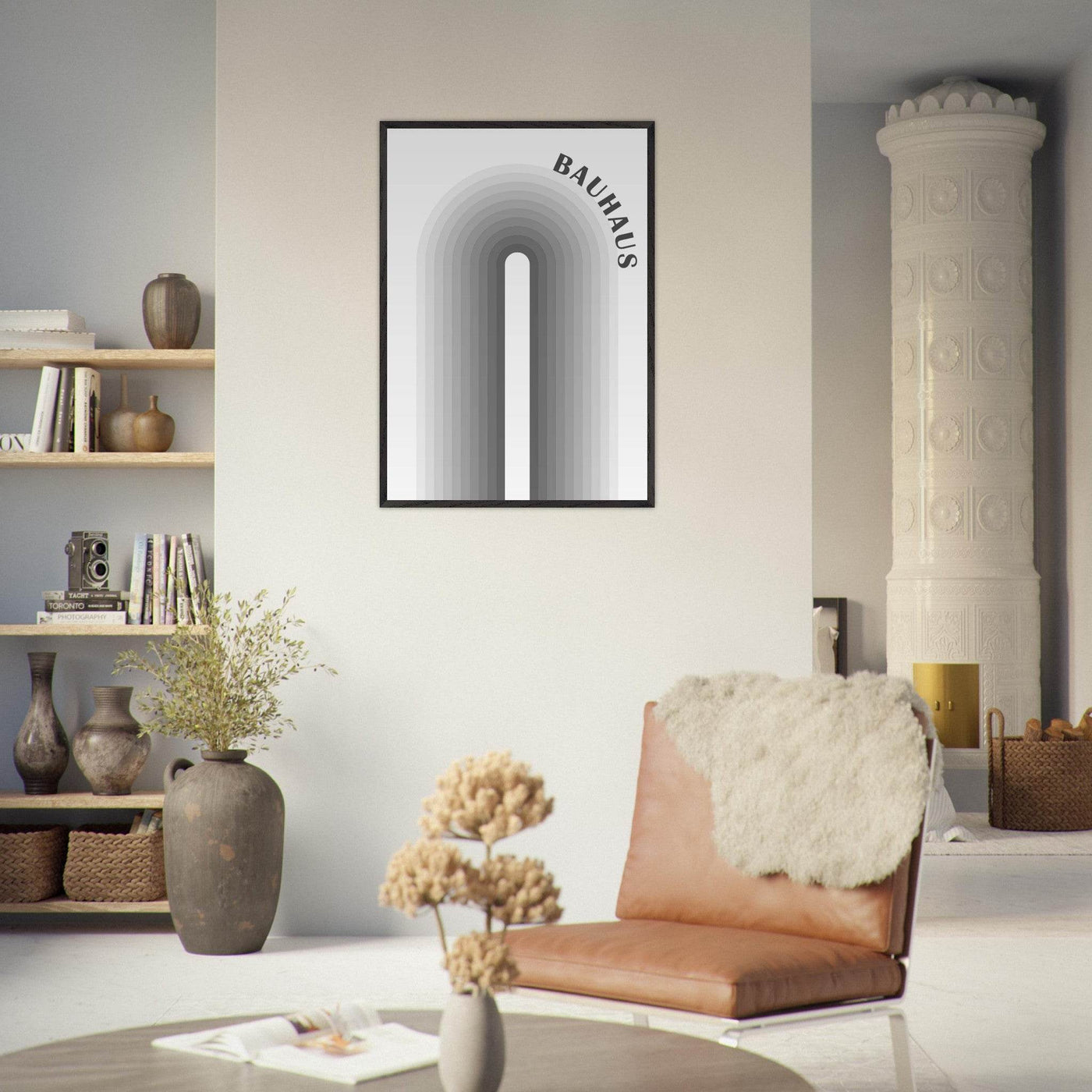 Bauhaus-Style Gradient Arch - Vibrantwalls