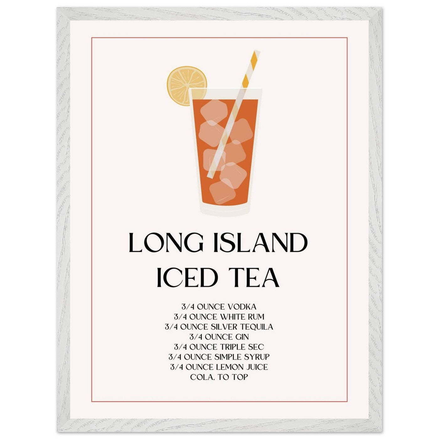 Long Island Iced Tea Recipe Strong Cocktail - Vibrantwalls