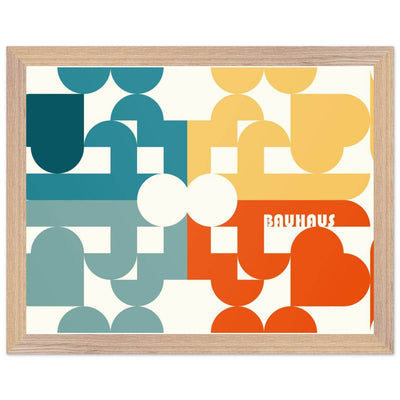 Bauhaus-Style Abstract Geometric Art - Vibrantwalls