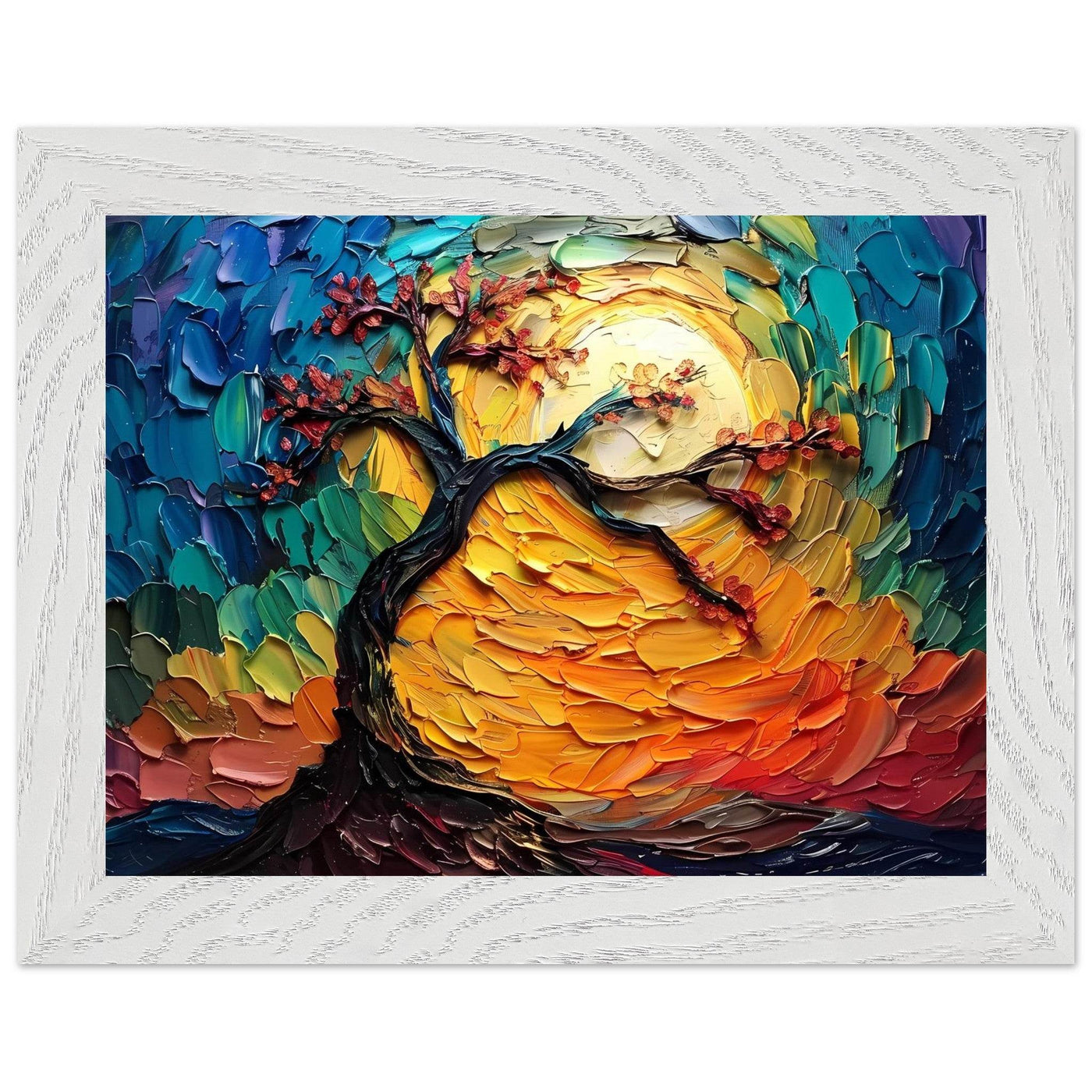 Impasto Tree of Life Poster - Vibrantwalls