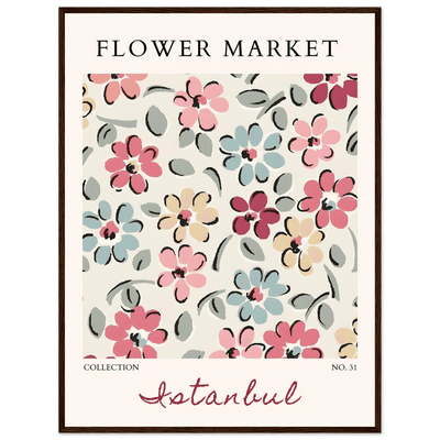 Flower Market Istanbul Art Print – Vibrant Floral Abstract Framed Poster | Ready-to-Hang Decor - Vibrantwalls